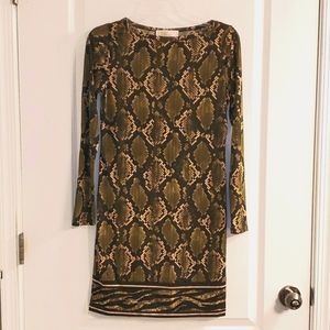 MICHAEL Michael Kors Snake Print Dress XS  NWOT